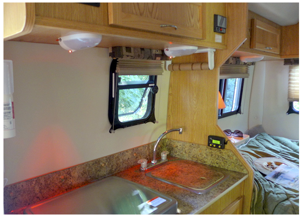 kitchen at Escape trailer